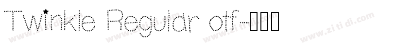 Twinkle Regular otf字体转换